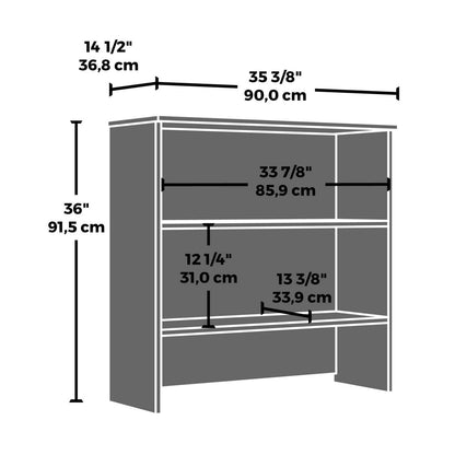 Affirm 35.43 Commercial Grade Bookcase Hutch - Classic Cherry|Crédence de style bibliothèque Affirm de 35,43 po de qualité commerciale - cerisier classique