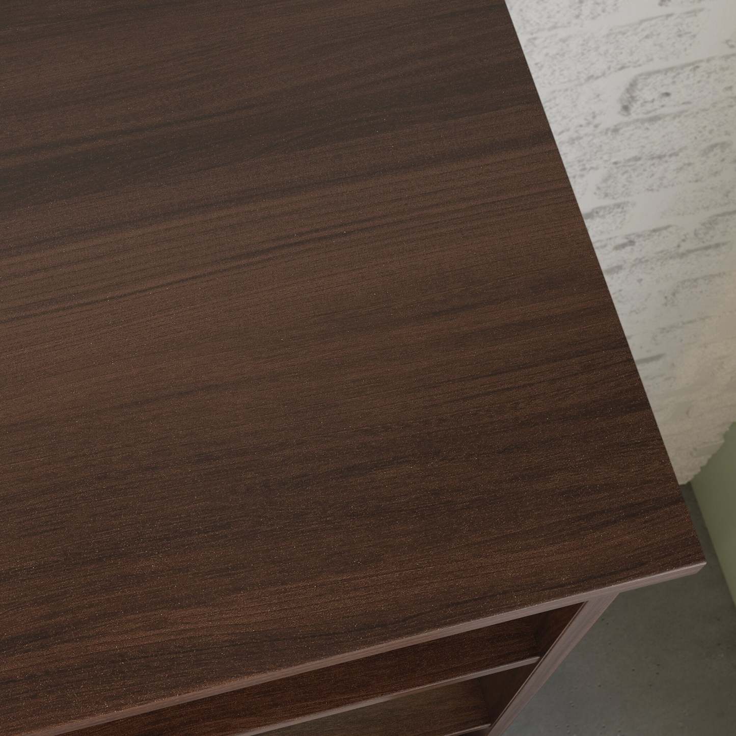 Affirm 35.43 Commercial Grade Bookcase Hutch - Noble Elm|Crédence de style bibliothèque Affirm de 35,43 po de qualité commerciale - orme noble