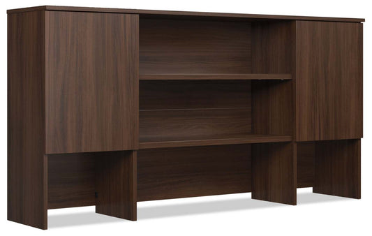 Affirm 71.10 Commercial Grade Storage Hutch with 2 Cabinets - Noble Elm|Crédence de rangement Affirm de 71,10 po de qualité commerciale avec 2 armoires - orme noble