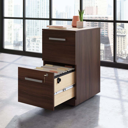 Affirm 15.55 Commercial Grade 2-Drawer Filing Cabinet - Noble Elm|Classeur Affirm de 15,55 po de qualité commerciale à 2 tiroirs - orme noble