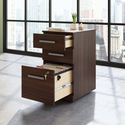 Affirm 15.55 Commercial Grade 3-Drawer Filing Cabinet - Noble Elm|Classeur Affirm de 15,55 po de qualité commerciale à 3 tiroirs - orme noble
