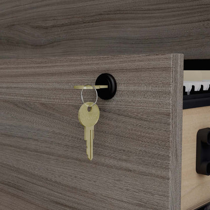 Affirm 35.43 Commercial Grade 2-Drawer Filing Cabinet - Hudson Elm|Classeur Affirm de 35,43 po de qualité commerciale à 2 tiroirs - orme Hudson