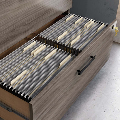 Affirm 35.43 Commercial Grade 2-Drawer Filing Cabinet - Hudson Elm|Classeur Affirm de 35,43 po de qualité commerciale à 2 tiroirs - orme Hudson