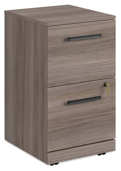 Affirm 15.55 Commercial Grade 2-Drawer Filer Cabinet - Hudson Elm|Classeur Affirm de 15,55 po de qualité commerciale à 2 tiroirs - orme Hudson