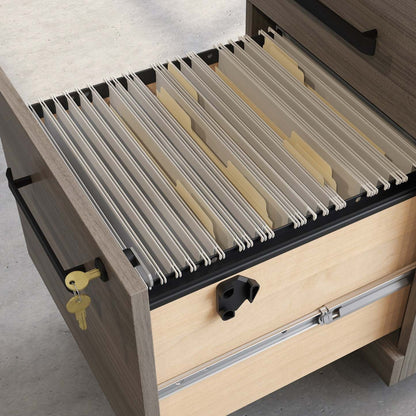 Affirm 15.55 Commercial Grade 3-Drawer Filing Cabinet - Hudson Elm|Classeur Affirm de 15,55 po de qualité commerciale à 3 tiroirs - orme Hudson