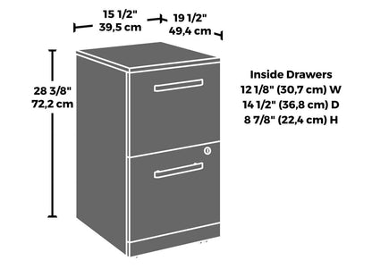 Affirm 15.55 Commercial Grade 2-Drawer Filing Cabinet - Classic Cherry|Classeur Affirm de 15,55 po de qualité commerciale à 2 tiroirs - cerisier classique