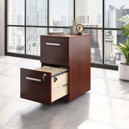 Affirm 15.55 Commercial Grade 2-Drawer Filing Cabinet - Classic Cherry|Classeur Affirm de 15,55 po de qualité commerciale à 2 tiroirs - cerisier classique