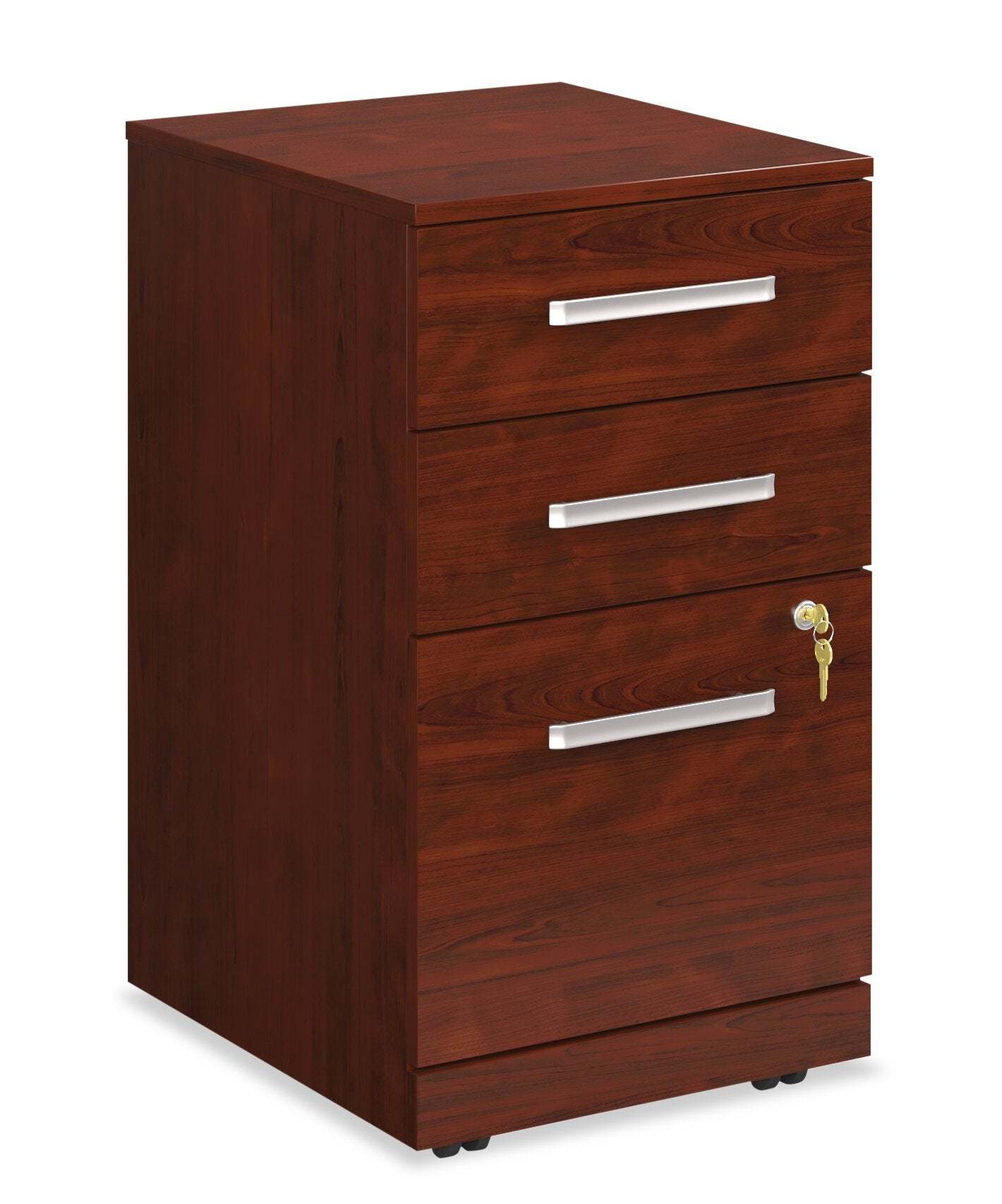 Affirm 15.55 Commercial Grade 3-Drawer Filing Cabinet - Classic Cherry|Classeur Affirm de 15,55 po de qualité commerciale à 3 tiroirs - cerisier classique