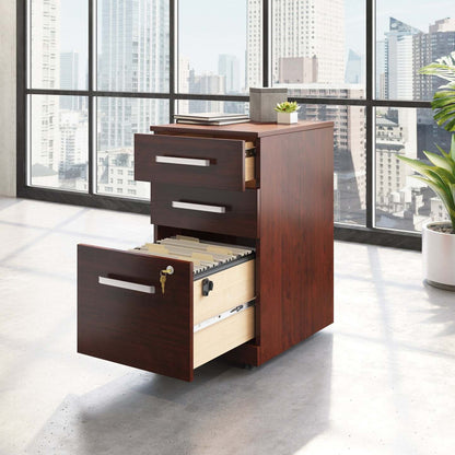 Affirm 15.55 Commercial Grade 3-Drawer Filing Cabinet - Classic Cherry|Classeur Affirm de 15,55 po de qualité commerciale à 3 tiroirs - cerisier classique