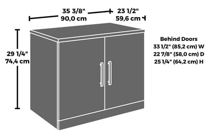 Affirm 35.43 Commercial Grade Storage Cabinet - Hudson Elm|Armoire de rangement Affirm de 35,43 po de qualité commerciale - orme Hudson