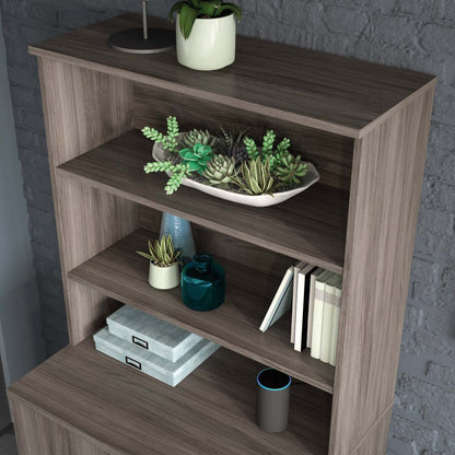 Affirm 35.43 Commercial Grade Bookcase Hutch - Hudson Elm|Crédence de style bibliothèque Affirm de 35,43 po de qualité commerciale - orme Hudson