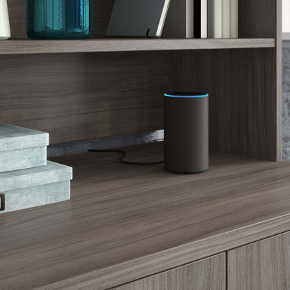 Affirm 35.43 Commercial Grade Bookcase Hutch - Hudson Elm|Crédence de style bibliothèque Affirm de 35,43 po de qualité commerciale - orme Hudson