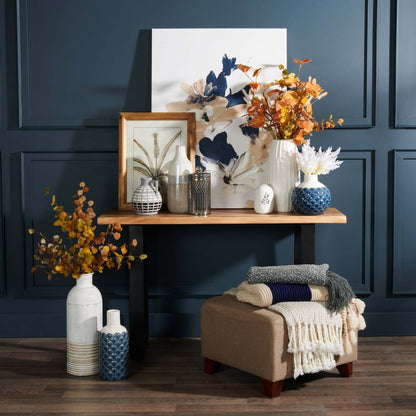 Agra 51 Rustic Sofa Table - Brown and Black with Iron Legs|Table de salon rustique Agra de 51 po - brune et noire avec pattes en fer