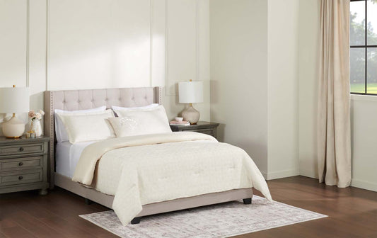 Ensemble d'édredon Argentine 4 pièces pour très grand lit - Blanc | Ensemble d'édredon Argentina 4 pièces pour très grand lit - blanc