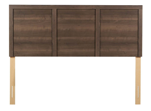 Tête de lit à panneau Aida, fabriquée au Canada, brun - Queen Size | Tête de lit à panneau Aida fabriquée au Canada, brune - format grand lit