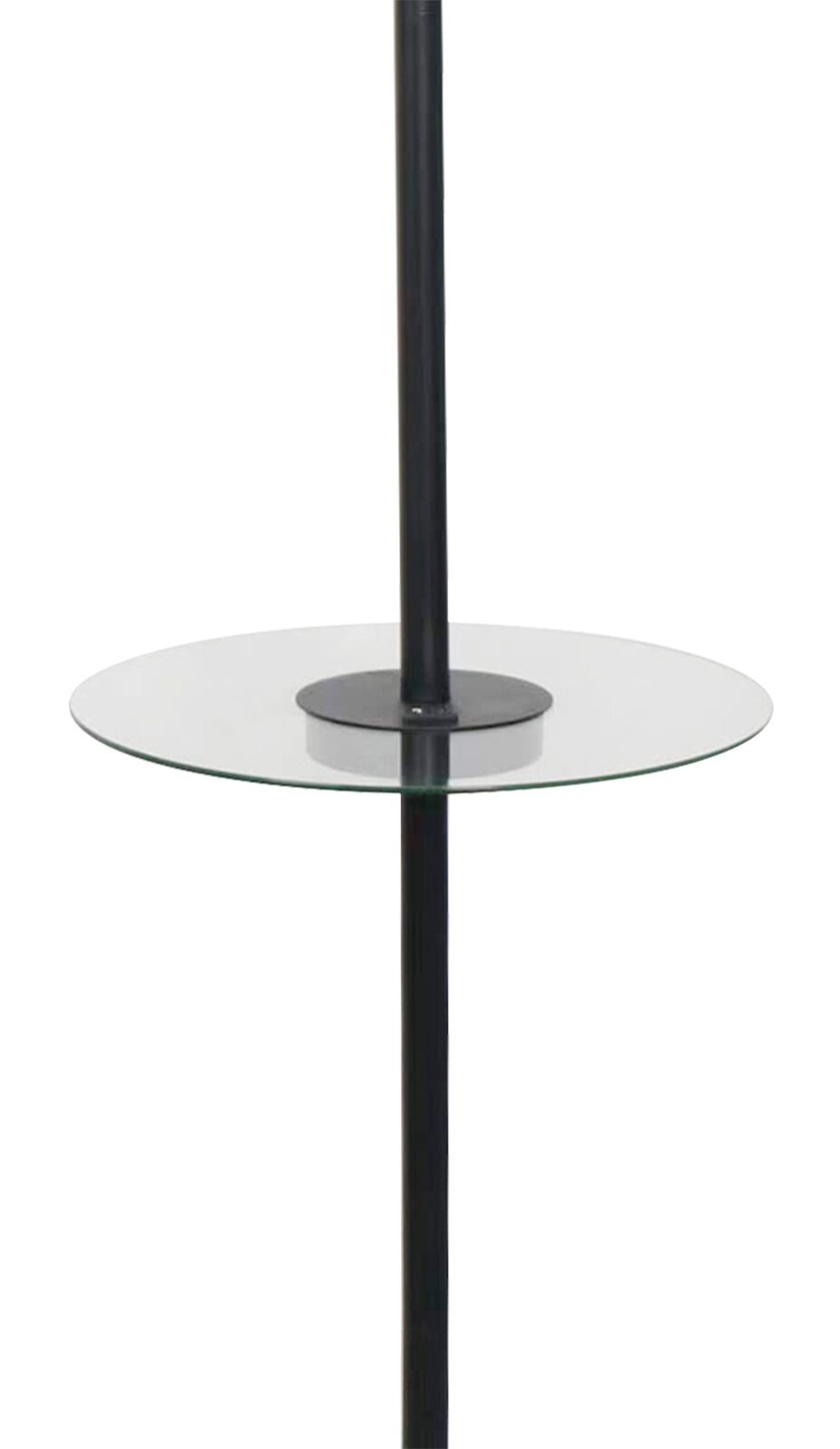 Kort &amp; Co. Alban 26 Black Lampadaire avec chargement USB et table d'appoint intégrée|Lampe à pied Alban de Kort &amp; Co. de 26 po noire avec recharge USB et table d'appoint intégrée