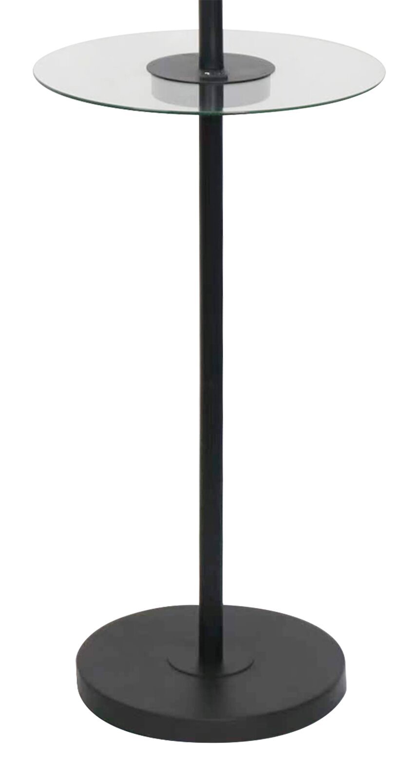 Kort &amp; Co. Alban 26 Black Lampadaire avec chargement USB et table d'appoint intégrée|Lampe à pied Alban de Kort &amp; Co. de 26 po noire avec recharge USB et table d'appoint intégrée
