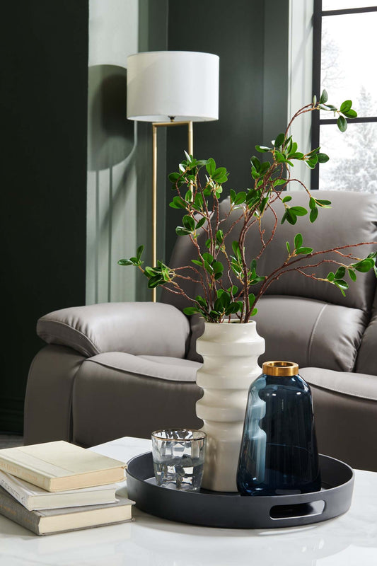 Lampadaire Alexis 60 Laiton Antique et Pierre|Lampe à pied Alexis de 60 po laiton antique et pierre