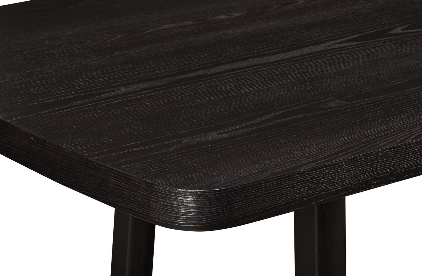 Table de salle à manger Alma de 86 po (L) avec base à tréteaux - anthracite noir | Alma Dining Table with Trestle Base, 86W - Charcoal Black