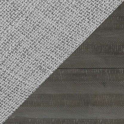 Ensemble de salle à manger Alto 7 pièces avec table ronde, rallonge de 48 po à 66 po (L), base à tréteaux et 6 chaises - gris