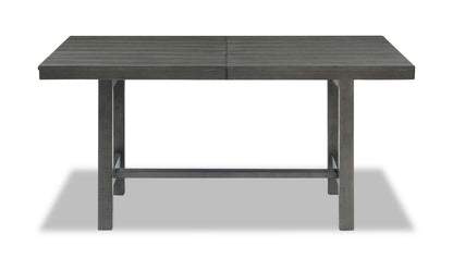 Table de salle à manger Alto avec extension 65-83 W, base à tréteaux - Gris | Table de salle à manger Alto de 65 po à 83 po (L) avec rallonge et base à tréteaux - grise