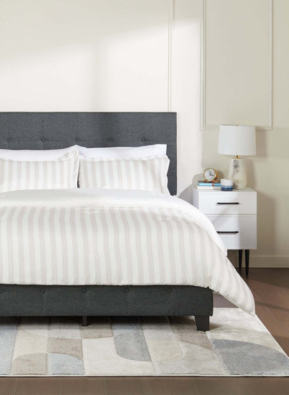 Ensemble d'édredon Ambrose 3 pièces pour lit double/grand lit - Gruau | Ensemble d'édredon Ambrose de 3 pièces pour lit double ou grand lit - avoine