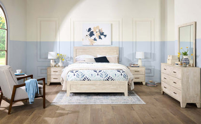 Arbor Panel Bed, Driftwood White - King Size | Lit à panneaux Arbor, bois de grève blanc - format très grand lit