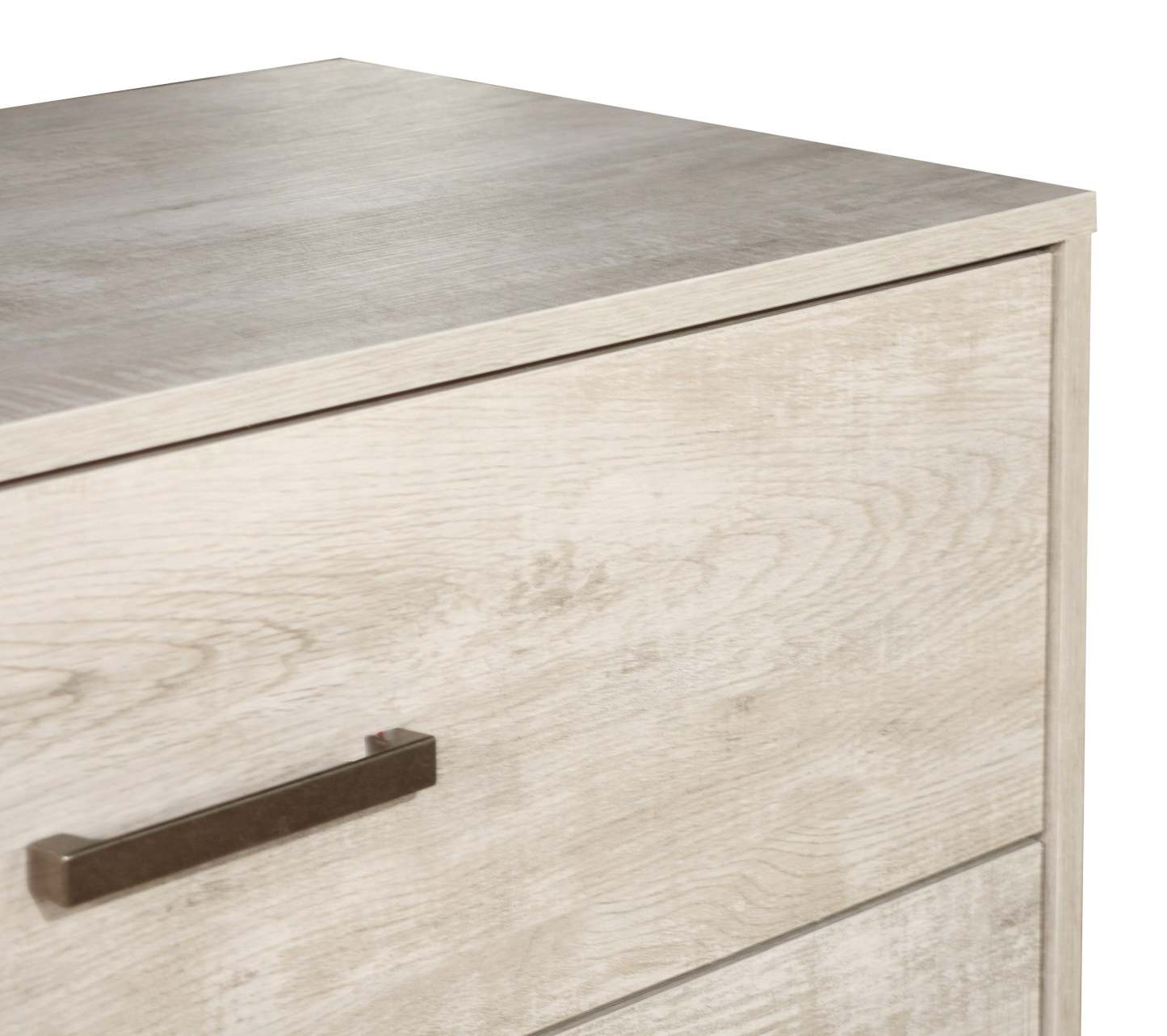 Commode à 6 tiroirs pour chambre à coucher Arbor, 58,7 L x 33,3 H - Bois flotté blanc | Commode de chambre à coucher Arbor de 58,7 po (L) x 33,3 po (H) à 6 tiroirs - bois de grève blanc