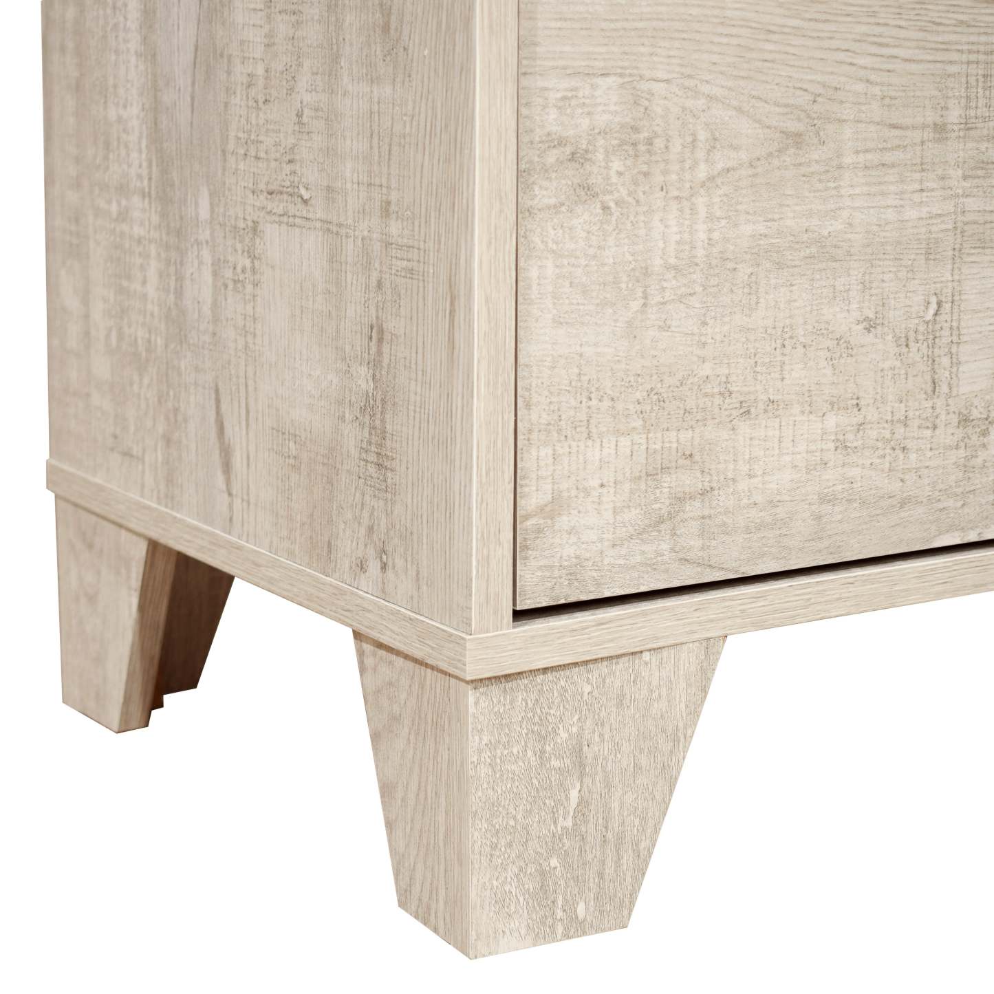 Commode de chambre à coucher Arbor, 5 tiroirs, 31,5 L x 48,4 H - Bois flotté blanc | Commode verticale de chambre à coucher Arbor de 31,5 po (L) x 48,4 po (H) à 5 tiroirs - bois de grève blanc