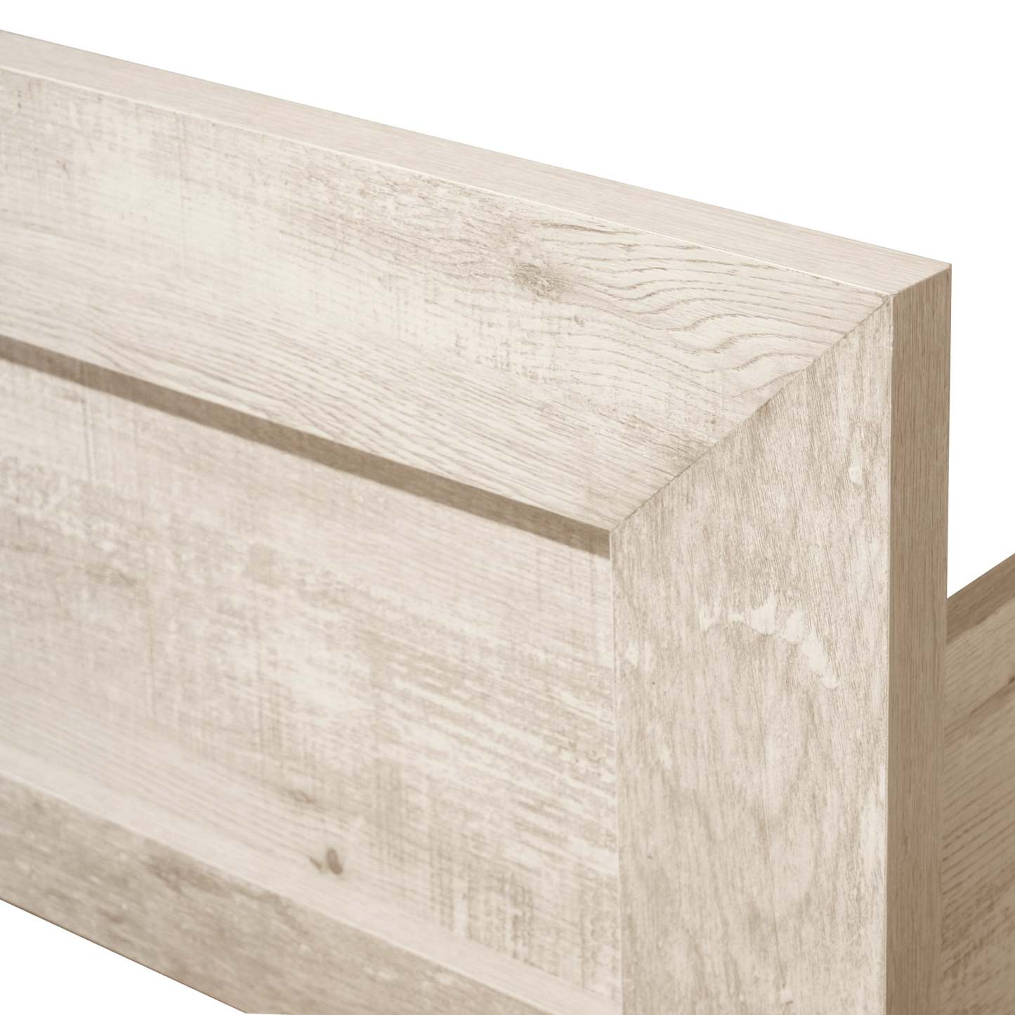 Arbor Panel Bed, Driftwood White - King Size | Lit à panneaux Arbor, bois de grève blanc - format très grand lit