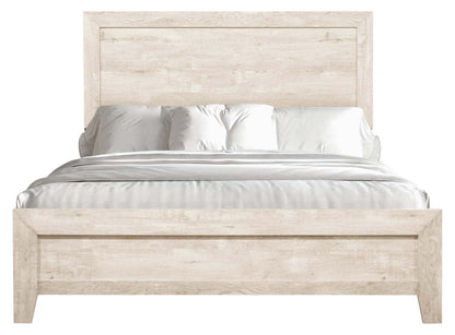 Arbor Panel Bed, Driftwood White - King Size | Lit à panneaux Arbor, bois de grève blanc - format très grand lit