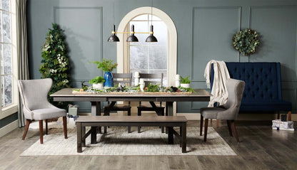 Ariel 30.5 Wing Back Hall Bench - Bleu|Banc d'entrée à oreilles Ariel de 30,5 po - bleu