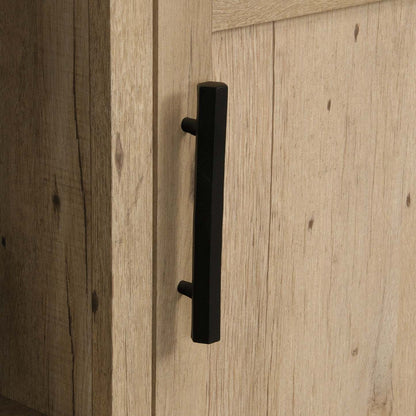 Aspen Post 47.09 Commercial Grade Small Office Credenza - Prime Oak|Petit bahut de bureau Aspen Post de 47,09 po de qualité commerciale - chêne clair