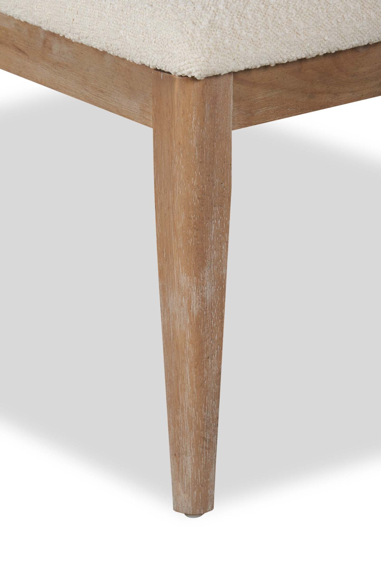 Chaise de salle à manger Aspen avec siège en tissu, dossier à lattes - Naturel | Chaise de salle à manger Aspen avec siège en tissu, dossier à lattes - naturel