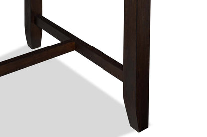 Table de salle à manger à hauteur de comptoir Astoria avec étagères intégrées, 60 W - Marron | Table de salle à manger Astoria de 60 po (L) de hauteur comptoir avec tablettes intégrées - brune