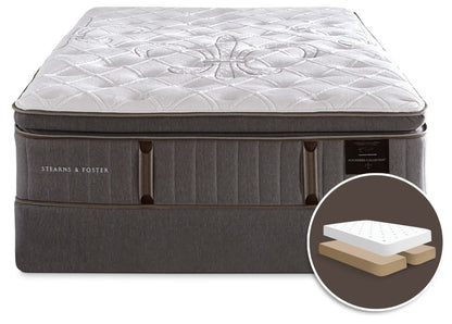 Stearns &amp; Foster Eastminster Pillow-Top Split Queen Mattress Set|Ensemble matelas à plateau-coussin divisé Eastminster de Stearns &amp; Foster pour grand lit