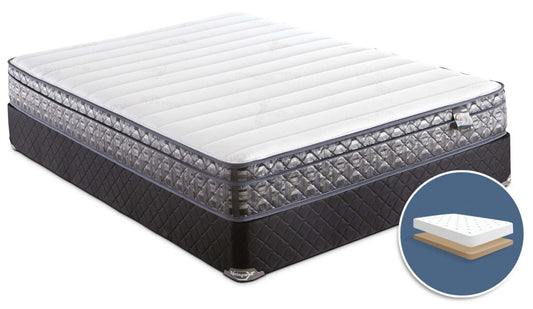 Springwall Endeavour 4 Euro-Top Firm Low-Profile Mattress Set|Ensemble matelas ferme à Euro-plateau à profil bas Endeavour 4 de Springwall pour grand lit