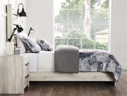 Ensemble d'édredon simple 3 pièces Axel - Gris | Ensemble d'édredon Axel 3 pièces pour lit simple - gris