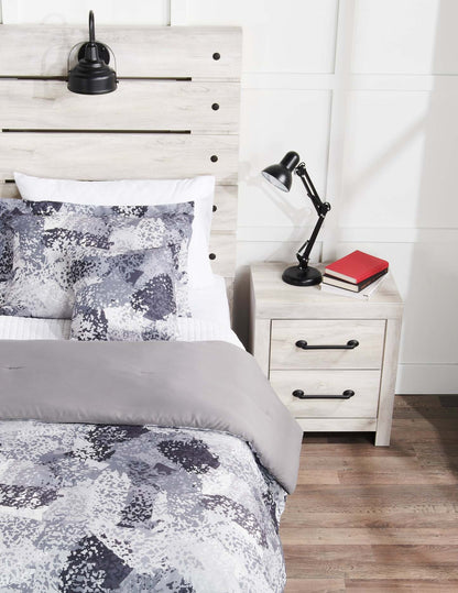 Ensemble d'édredon Axel 4 pièces pour lit double/grand lit - Gris | Ensemble d'édredon Axel 4 pièces pour lit double ou grand lit - gris