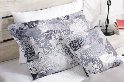 Ensemble d'édredon Axel 4 pièces pour lit double/grand lit - Gris | Ensemble d'édredon Axel 4 pièces pour lit double ou grand lit - gris