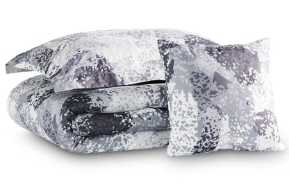 Ensemble d'édredon Axel 4 pièces pour lit double/grand lit - Gris | Ensemble d'édredon Axel 4 pièces pour lit double ou grand lit - gris