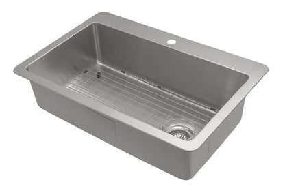 Ancona Valencia Series 33 Dual Mount Kitchen Sink - AN-3334|Évier de cuisine sous plan ou en surface Ancona de série Valencia de 33 po - AN-3334|D77GSYSO