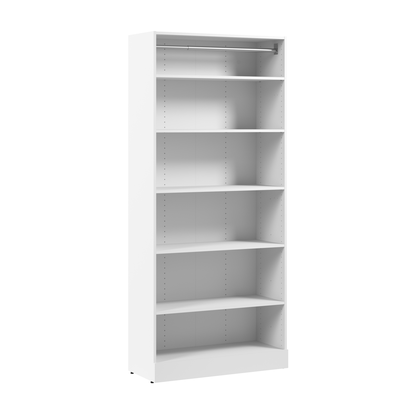 Bestar Florence 35 Modular Reach-In/Walk-In Système avec étagères - Blanc|Système de garde-robe et pièce-penderie modulaire Florence de Bestar de 35 po avec tablettes - blanc