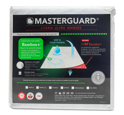 Masterguard® Bamboo™ Protège-matelas complet avec 1 oreiller standard|Protège-matelas en BambooMC de MasterguardMD pour lit double avec 1 oreiller standard|BAMBFPKG