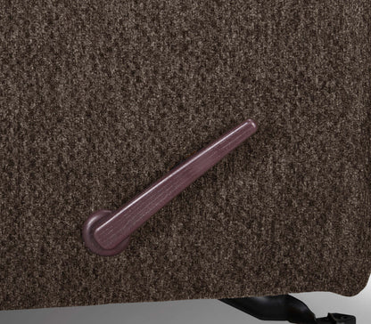 Fabriqué au Canada Fauteuil inclinable coulissant en tissu chenille Baron 32 - Brun | Fauteuil coulissant inclinable Baron de 32 po fabriqué au Canada en tissu de chenille - brun