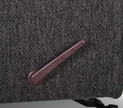 Fabriqué au Canada Fauteuil inclinable coulissant en tissu chenille Baron 32 - Gris | Fauteuil coulissant inclinable Baron de 32 po fabriqué au Canada en tissu de chenille - gris