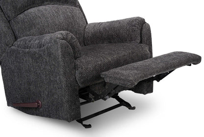 Fabriqué au Canada Fauteuil inclinable coulissant en tissu chenille Baron 32 - Gris | Fauteuil coulissant inclinable Baron de 32 po fabriqué au Canada en tissu de chenille - gris