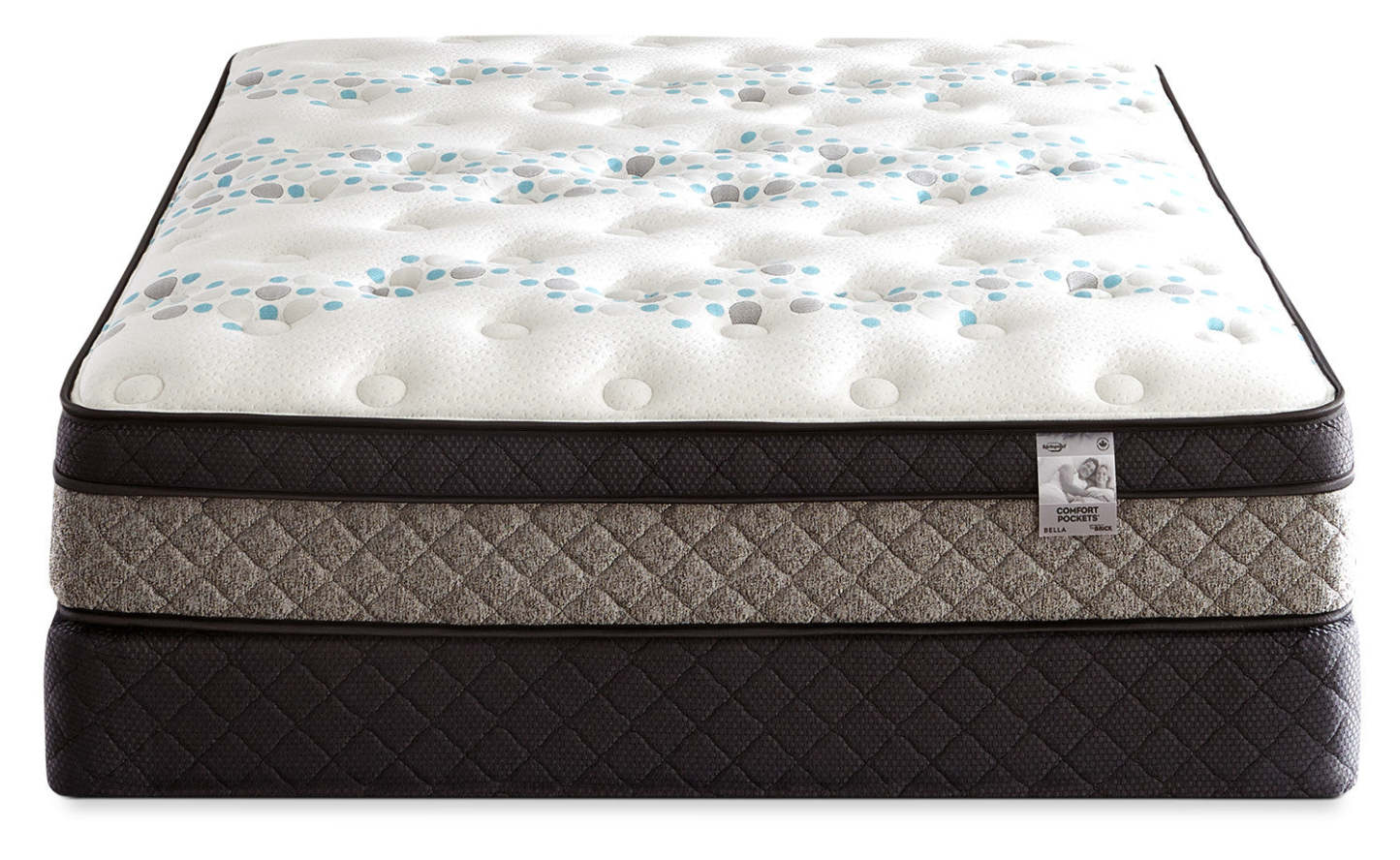 Springwall Bella Euro-Top Mattress Set|Ensemble matelas à Euro-plateau Bella de Springwall pour grand lit|BELLAFQP