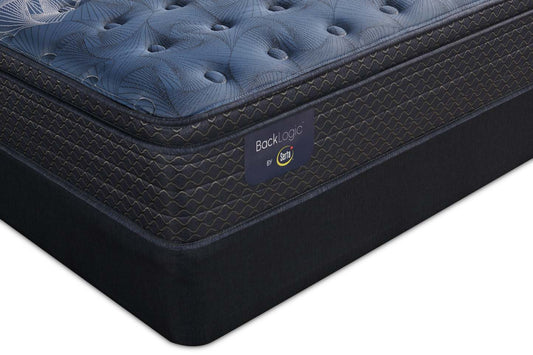 Serta Back Logic 1.1 Eurotop Medium Queen Mattress Set|Ensemble matelas semi-ferme à Euro-plateau Back Logic 1.1 de Serta pour grand lit