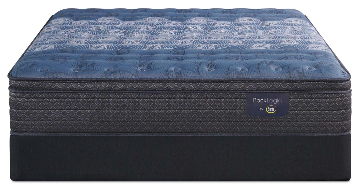 Serta Back Logic 1.1 Eurotop Medium Full Mattress Set|Ensemble matelas semi-ferme à Euro-plateau Back Logic 1.1 de Serta pour lit double